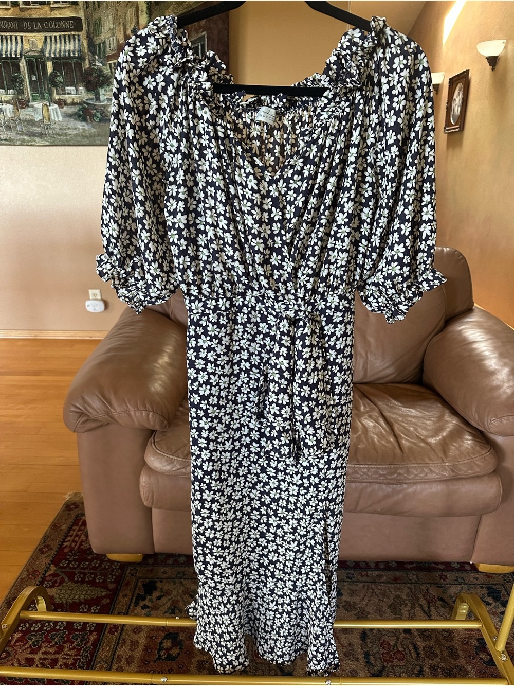 Dress Forum Black and White Floral Maxi Dress